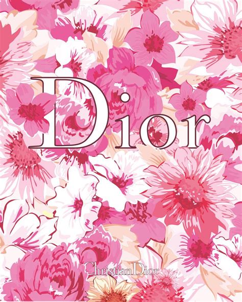 christian Dior pink wallpaper